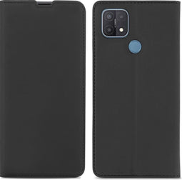 iMoshion Hoesje Geschikt voor Oppo A15 Hoesje Met Pasjeshouder - iMoshion Slim Folio Bookcase - Zwart