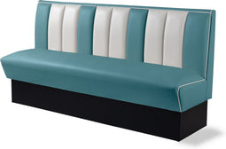 Bel Air Dinerbank Single Booth HW-180 Blauw
