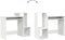 vidaXL - Bureau - Wit - 106x40x88,5 - cm - Gemaakt - uit - Geengineerd - Hout