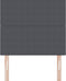 vidaXL - Hoofdbord - Simpel - Design - Donkergrijs - 100 - cm - Corduroy - Stof