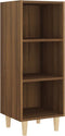 vidaXL - Dressoir - 34,5x32,5x90 - cm - bewerkt - hout - bruin - eikenkleur