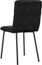 vidaXL - Eetkamerstoelen - 2 - st - fluweel - zwart