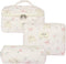 Skycases Reis Benodigdheden - 3-delige Make-up Tas Set - Eco-vriendelijk Katoen - Gewatteerde Gebloemde