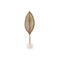 Decoratieve figuren Home ESPRIT Wit Gouden Blad van een plant 19 x 7,5 x 62 cm