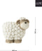 J-Line figuur Schaap - polyresin - wit/grijs - small