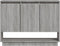 vidaXL - Dressoir - 97x31x75 - cm - bewerkt - hout - grijs - sonoma - eikenkleurig