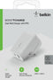 Belkin WCB007vfWH - 2-poorts USB-C wandlader 37 W - Snelladen iPhone en Samsung - Wit