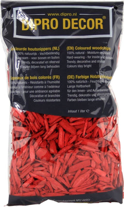 2 stuks - Dipro - Houtsnippers A12 Rood 1 liter