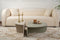 Hanah Home Orion - Houten salontafel - 90 x 60 x 30 cm - Essengroen