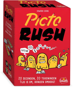 Goliath Picto Rush - Kaartspel - Teken in 20 seconden 20 tekeningen - Geschikt voor 3-8 spelers vanaf 8 jaar