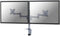 Neomounts FPMA-D1330DSILVER - Full Motion Dual Desk Mount - Voor 2x 10-27