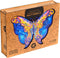 UNIDRAGON Houten Puzzel Voor Volwassenen Dier - Intersterrenstelsel Vlinder - 306 stukjes - King Size 41x30 cm