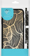 iMoshion Hoesje Geschikt voor Samsung Galaxy S10 Plus Hoesje Met Koord - iMoshion Design Hoesje met Koord - Goud / Zwart / Golden Leaves