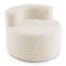 Coast Zitzak - Peervormig - Pluche - Rugleuning - 82x82x59 cm - Wit