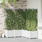vidaXL - Tuinplantbak - met - Trellis - 5 - stuks - Wit - 120x120x143 - cm