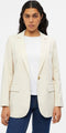 Object Objsigrid L/s Blazer - Klassieke blazer - Omkeerbare hals - Zand - Maat 40