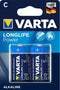 Varta High Energy C - Alkaline Batterijen - Krachtige energie 1,5 Volt - (2 stuks)