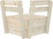 vidaXL - Hoekbank - sectioneel - pallet - geïmpregneerd - vurenhout