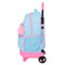 Schoolrugzak met Wielen BlackFit8 Smile Blauw Roze 33 x 45 x 22 cm
