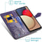 iMoshion Hoesje Geschikt voor Samsung Galaxy A02s Hoesje Met Pasjeshouder - iMoshion Mandala Bookcase - Paars