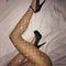 Kristallen Stockings voor Vrouwen - 2-Pack Diamanten Kousen - Zwart en Khaki