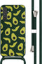 iMoshion Hoesje Geschikt voor Samsung Galaxy A34 (5G) Hoesje Met Koord - iMoshion Siliconen design hoesje met koord - Groen / Avocado Green