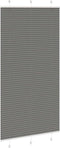 vidaXL - Plissé - rolgordijn - 110x200 - cm - stofbreedte - 109,4 - cm - antraciet