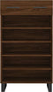 vidaXL - Schoenenkast - 60x35x105 - cm - bewerkt - hout - bruin - eikenkleur