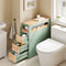 SoBuy BZR54-II-GR - Badkamerrek - 3 Lades - Groen 65x24x82cm