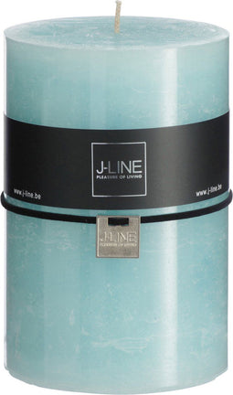 J-Line cilinderkaars - blauw - XL - 95U - 6 stuks