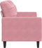 vidaXL - Tweezitsbank - 140 - cm - fluweel - roze