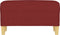 vidaXL - Bankje - 70x35x41 - cm - stof - wijnrood