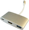 LC-Power LC-HUB-C-MULTI-4 - USB hub - 1x HDMI - Wit