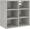 vidaXL - Schoenenkast - 52,5x30x50 - cm - betongrijs