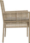 vidaXL - Ligbedden - 2 - stuks - met - Kussens - Beige - Poly - Rattan