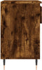 vidaXL - Schoenenkast - 70x36x60 - cm - bewerkt - hout - gerookt - eikenkleurig