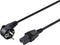 Sygonix SY-5043444 Netkabel Apparaat (heet) Zwart 2.00 m
