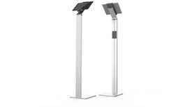 Durable 893223 - Tablet vloerstandaard - 360° draaibaar met anti-diefstal - Zilver