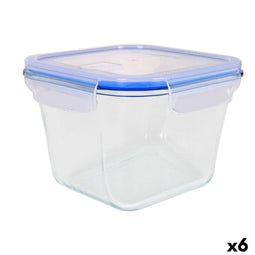 Lunchbox Quttin Vierkant 1,8 L (6 Stuks)