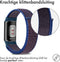 imoshion Nylon bandje - Geschikt voor Fitbit Charge 5, Charge 6 - Blauw - L