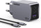 Ugreen Nexode Pro - 65W 3-Port GaN Mini Fast Charger - Snelladen met USB-C - Zwart