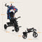 Lionelo Haari - Driewieler 2in1 - Draaibare Zitting - Rubberen Wielen - Groeit Mee - Blauw
