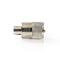 Nedis PL259-Connector - Recht - Male - Vernikkeld - 50 Ohm - Soldeer - Diameter kabelinvoer: 6.0 mm - Metaal - Zilver - 25 Stuks - Envelop