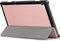 Lunso - Geschikt voor Lenovo Tab M10 Gen 1 - Tri-Fold Bookcase hoes - Rose Goud
