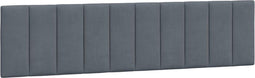 vidaXL - Hoofdbordkussen - 200 - cm - fluweel - donkergrijs