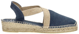 Toni Pons Verdi-V - Dames Espadrilles - Sleehak 2,5 cm - Marine (Maat 36)
