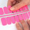 LAUED Nagelstickers - Nail Wraps - 16 Extreem Dunne Nagellak Stickers - Manicure Nail Art Folie - Pink Panther Neon