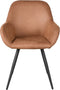 LABEL51 Fender Eetkamerstoel - Bruin - Microfiber