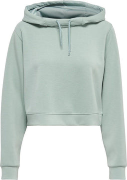 Only Play Dess Cropped - Sporttrui - Loose fit met capuchon - Mint groen - Maat L