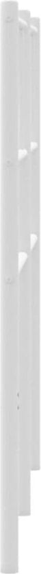 vidaXL - Hoofdbord - 120 - cm - metaal - wit